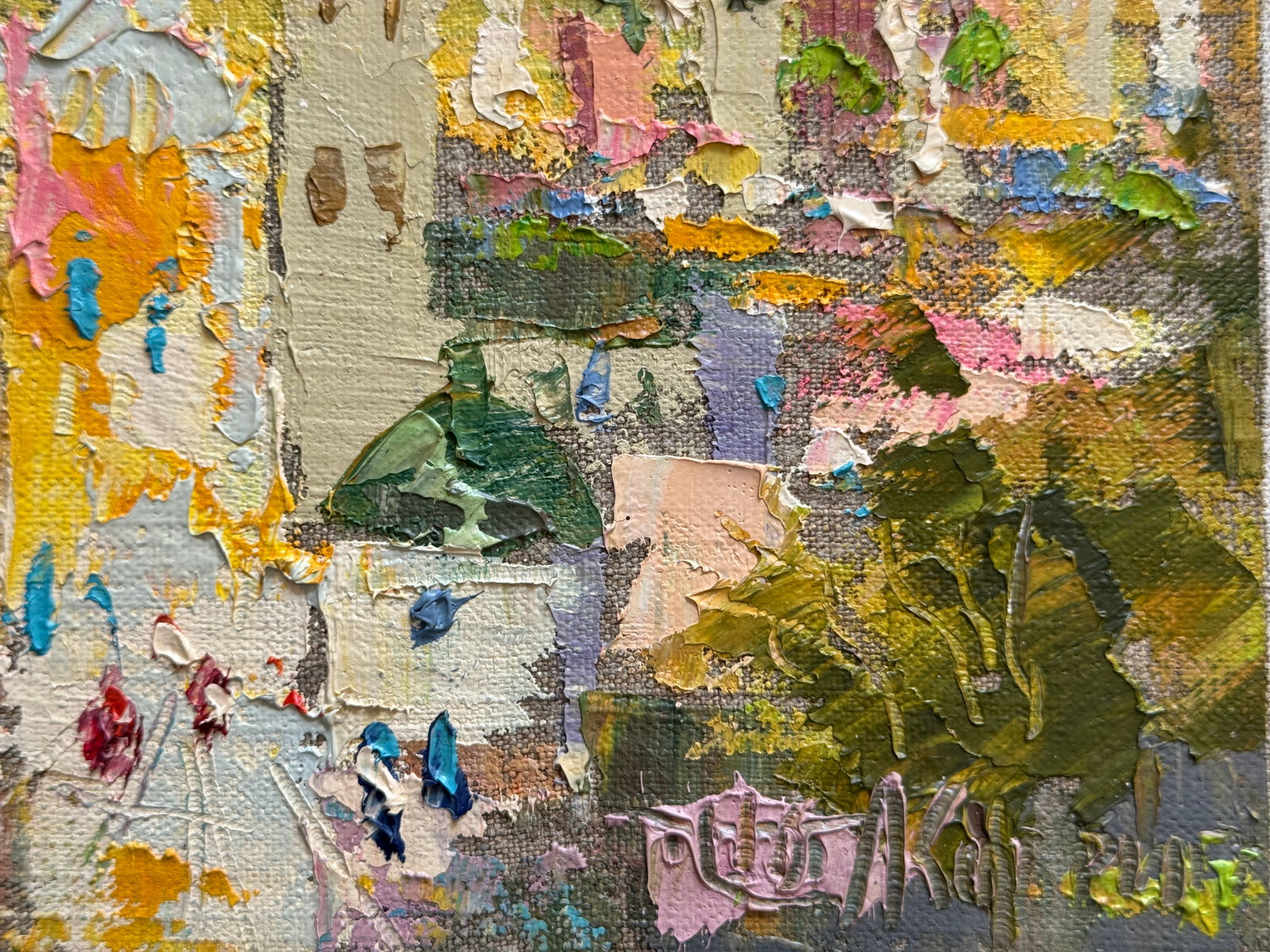 Oil painting with frame city of Lviv K. Leonid - 4