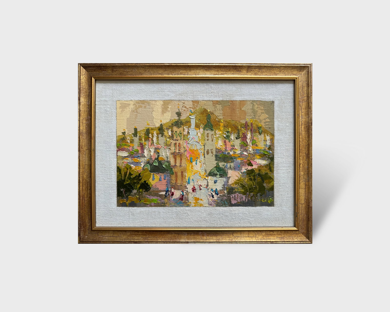 Oil painting with frame city of Lviv K. Leonid - 7