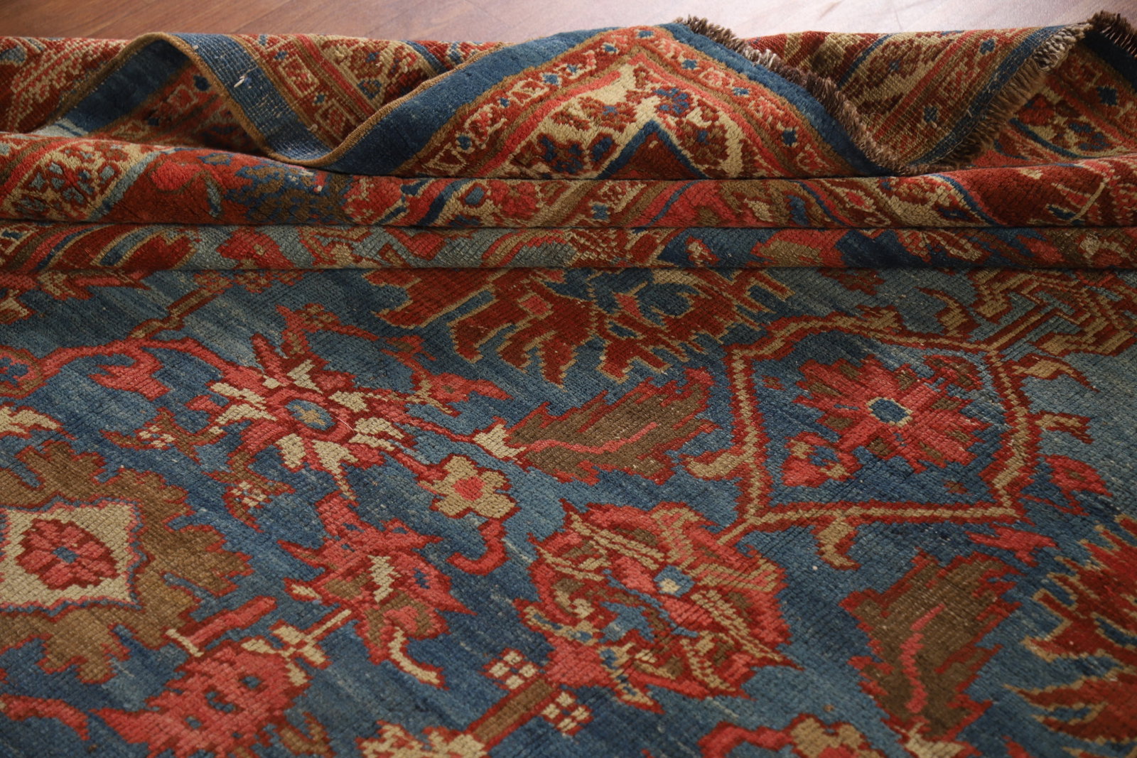 Pre-1900 Vegetable Dye Heriz Bakhshayesh Persian Area Rug 9x11 - 18