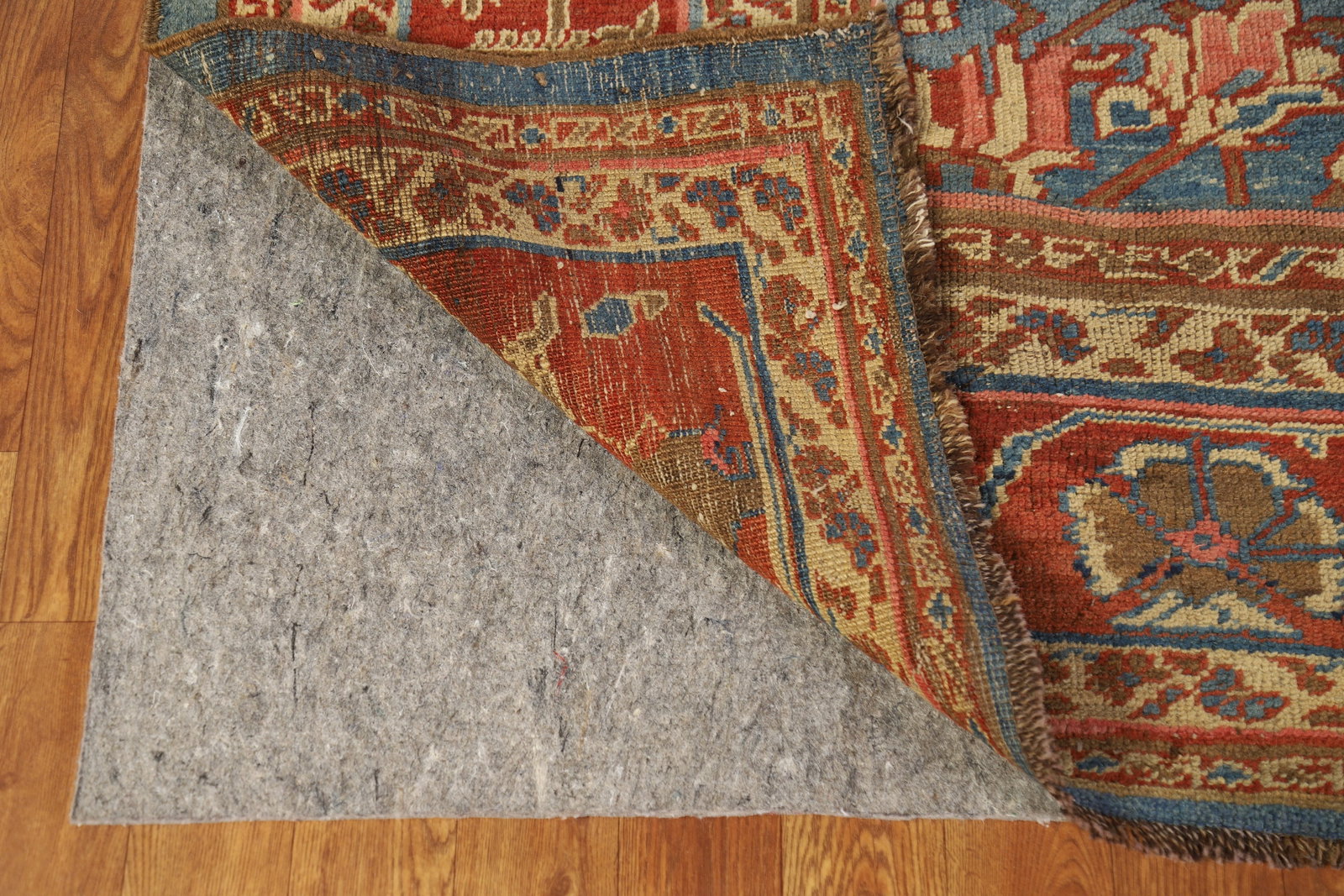 Pre-1900 Vegetable Dye Heriz Bakhshayesh Persian Area Rug 9x11 - 8