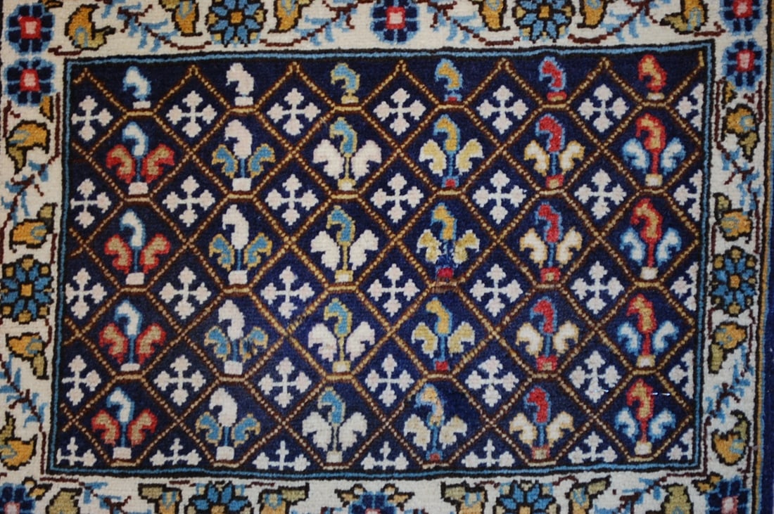 Persian SARUK RUG 1' 7" x 2' 8" - 2