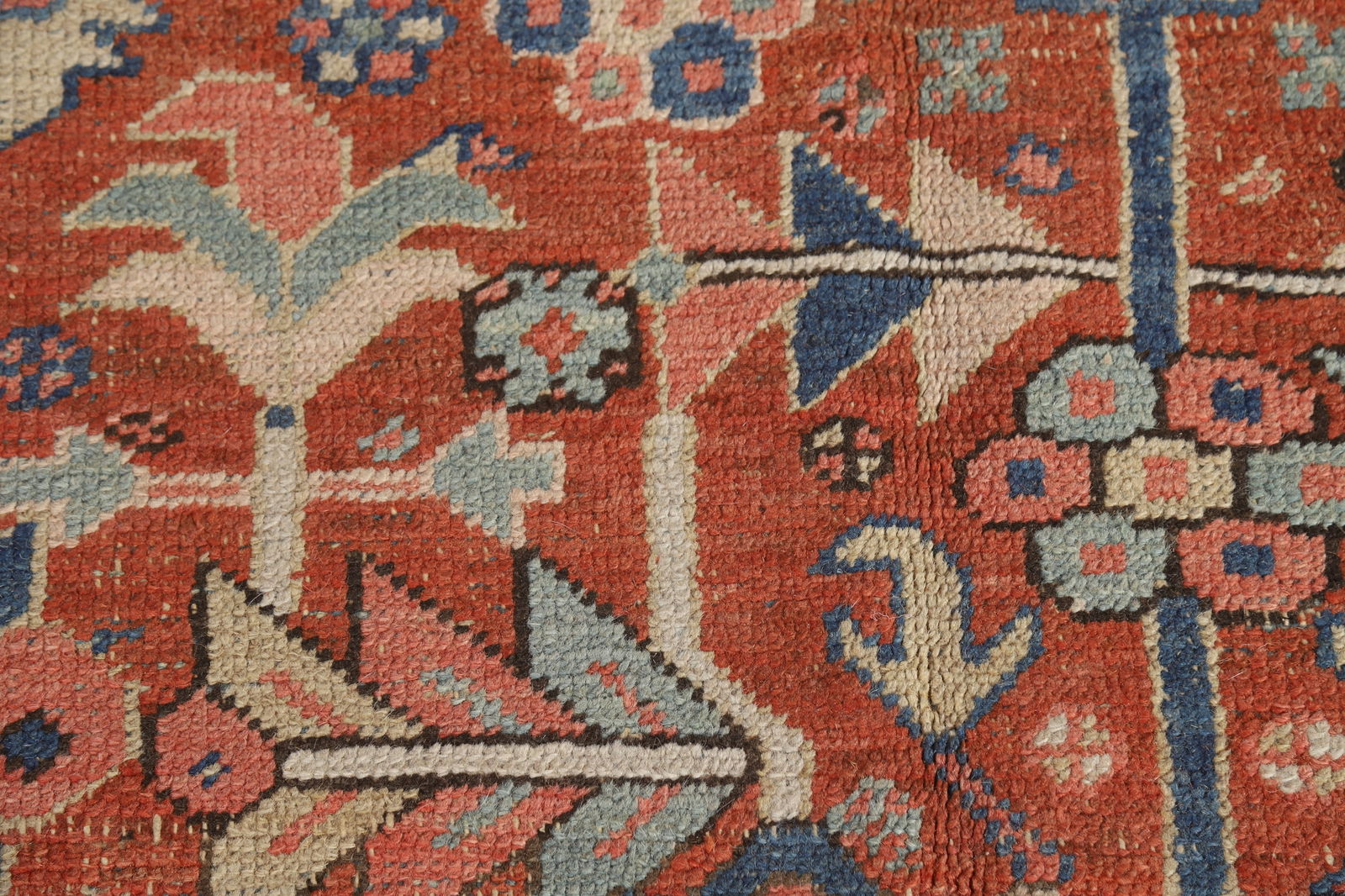 Pre-1900 Vegetable Dye Heriz Serapi Persian Area Rug 9x12 - 10