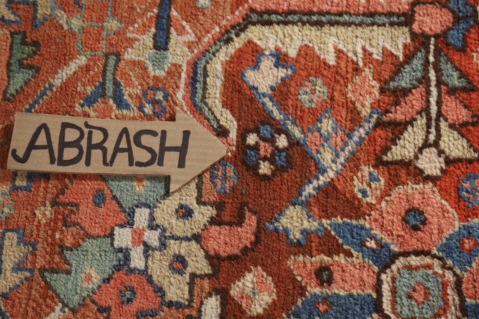 Pre-1900 Vegetable Dye Heriz Serapi Persian Area Rug 9x12 - 12