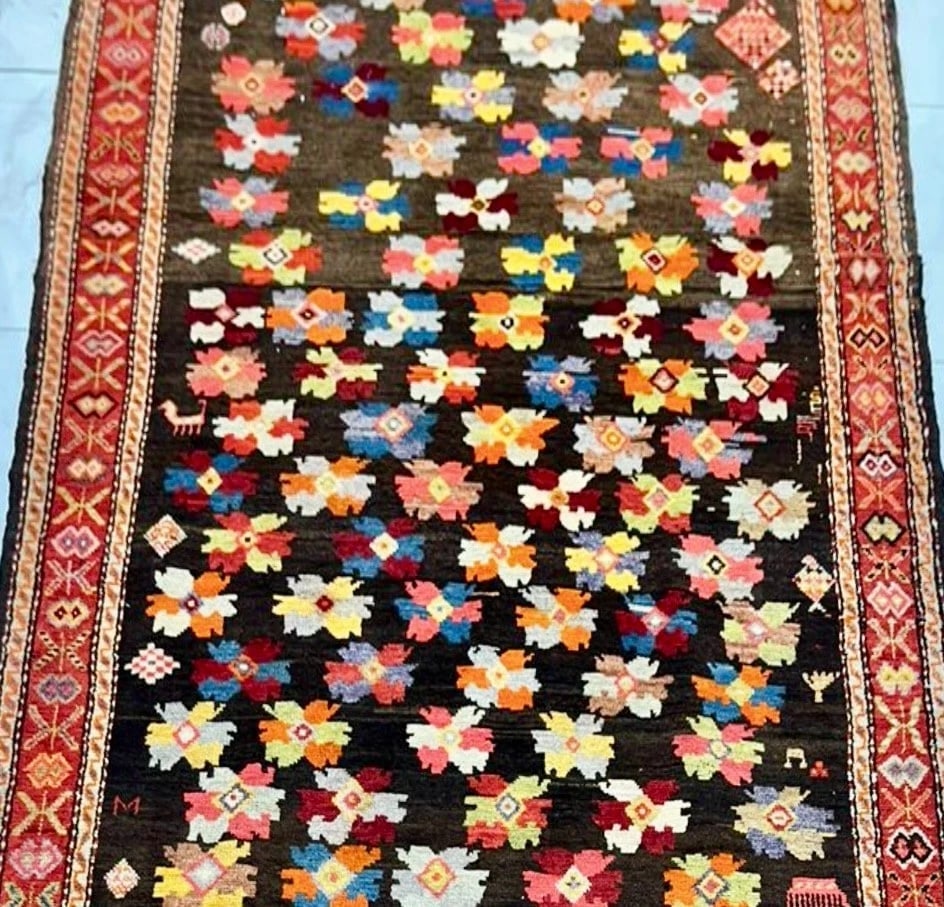 Hand Knotted Karabagh Tribal Wool Runner Caucasian Oriental Area Rug 5' x 11'6" - 4