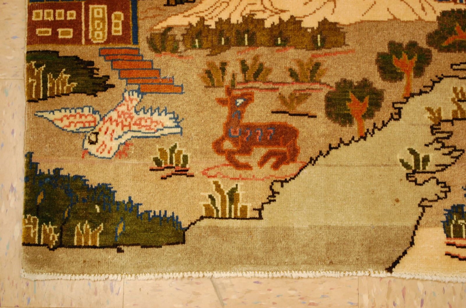 Persian KESHAN RUG 1'10"x3' - 3