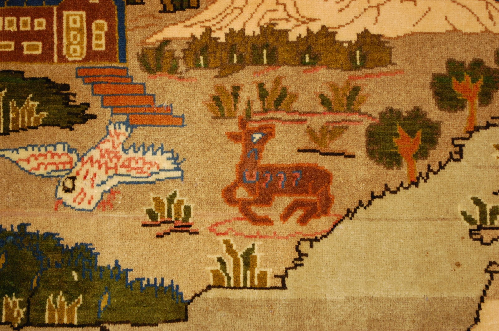 Persian KESHAN RUG 1'10"x3' - 5