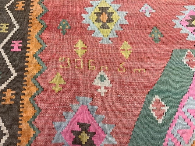 Dated Armenian Kilim Caucasian Rug-4891 - 6