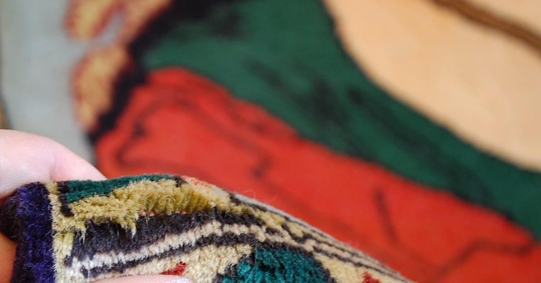 Persian BIJAR PICTORAL RUG 2.1x2.1 - 7