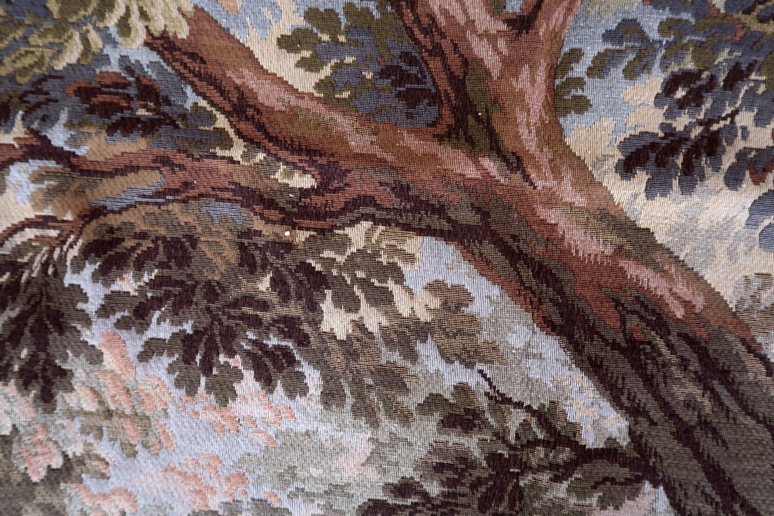 Mid-Century German Tapestry Wall Hanging 6.11' x 5.1' (156cm x 214cm), 1950s - 9