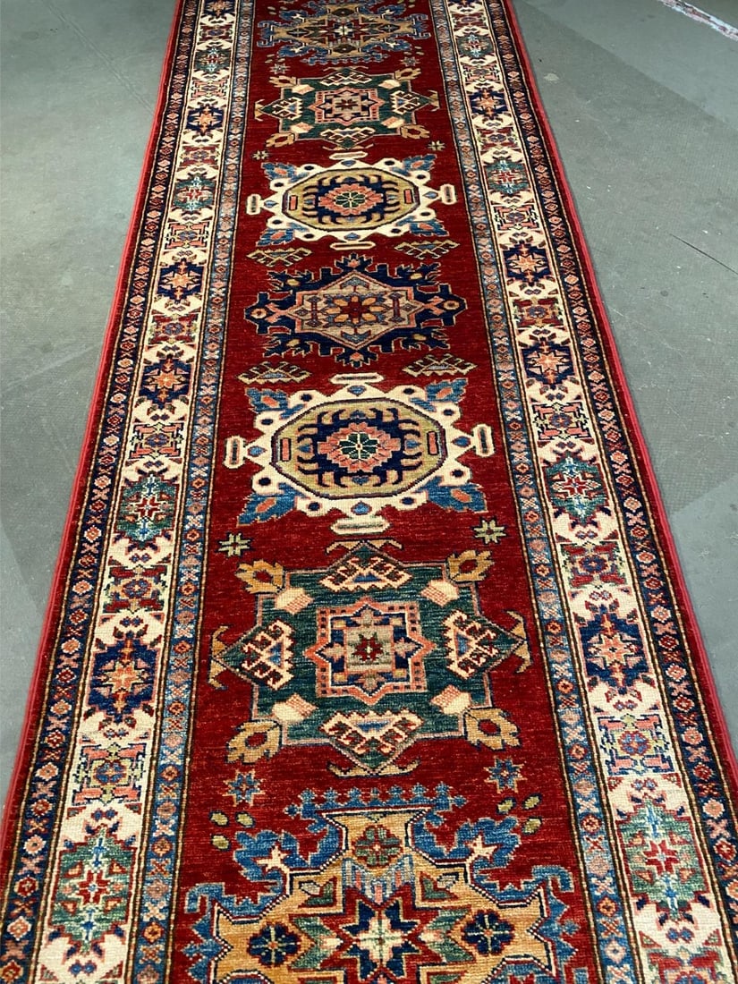 FINE SUPER KAZAK RUNNER 2'.7"x9'.8" - 3