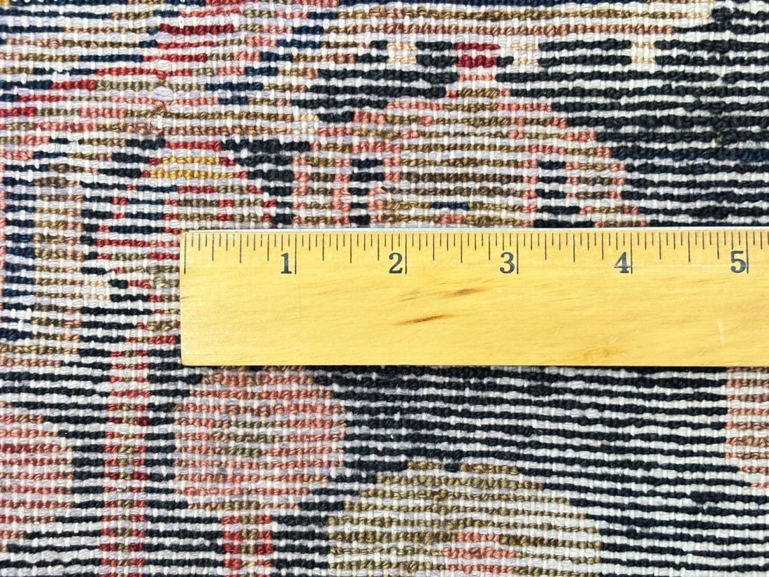 Hand Knotted Persian Nahavand Wool Rug 3'7" x 5'2" Navy Tribal - 8