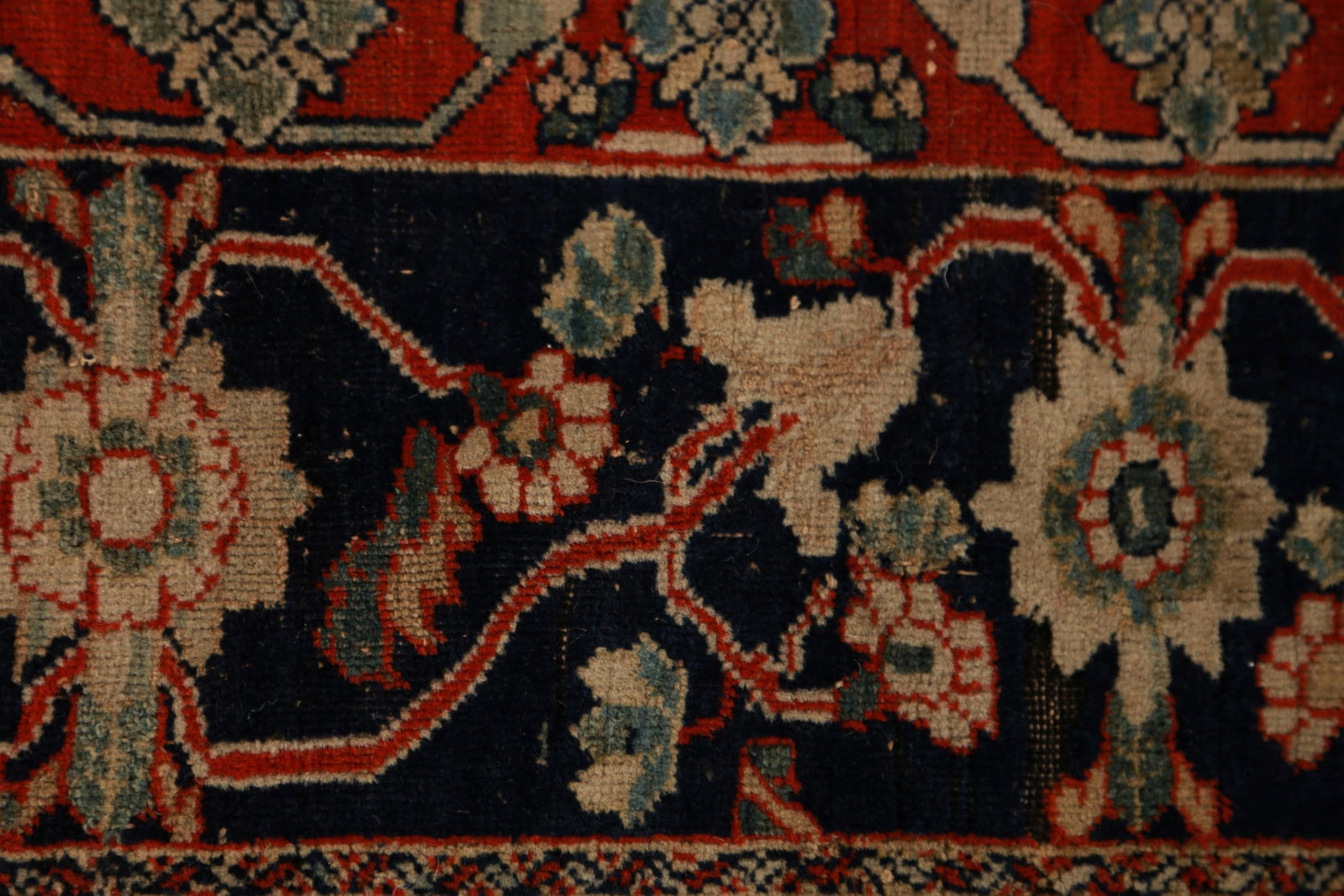 Pre-1900 Vegetable Dye Sarouk Farahan Persian Rug 4x7 - 11