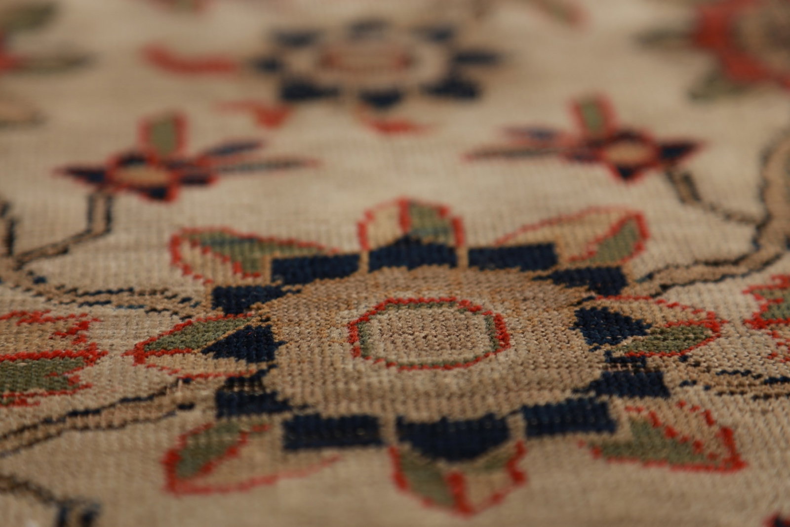 Pre-1900 Vegetable Dye Sarouk Farahan Persian Rug 4x7 - 9