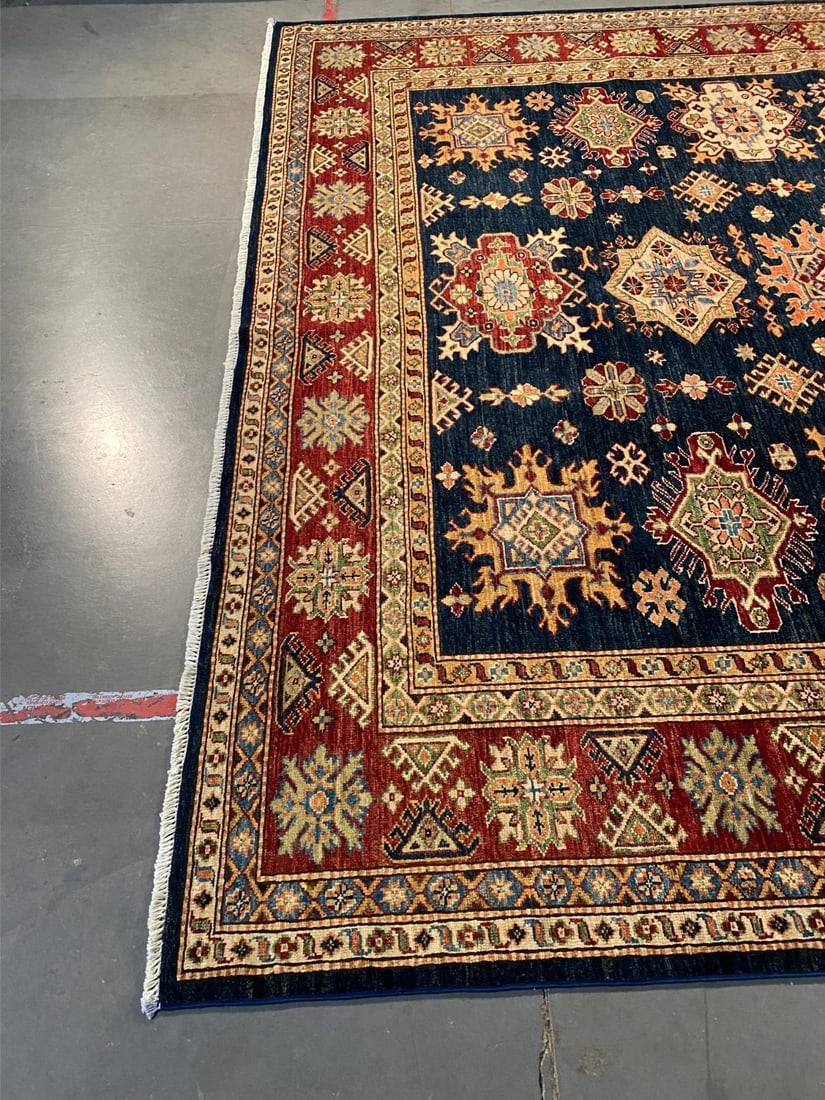 FINE SUPER KAZAK RUG 8'.1"x9'.10" - 6
