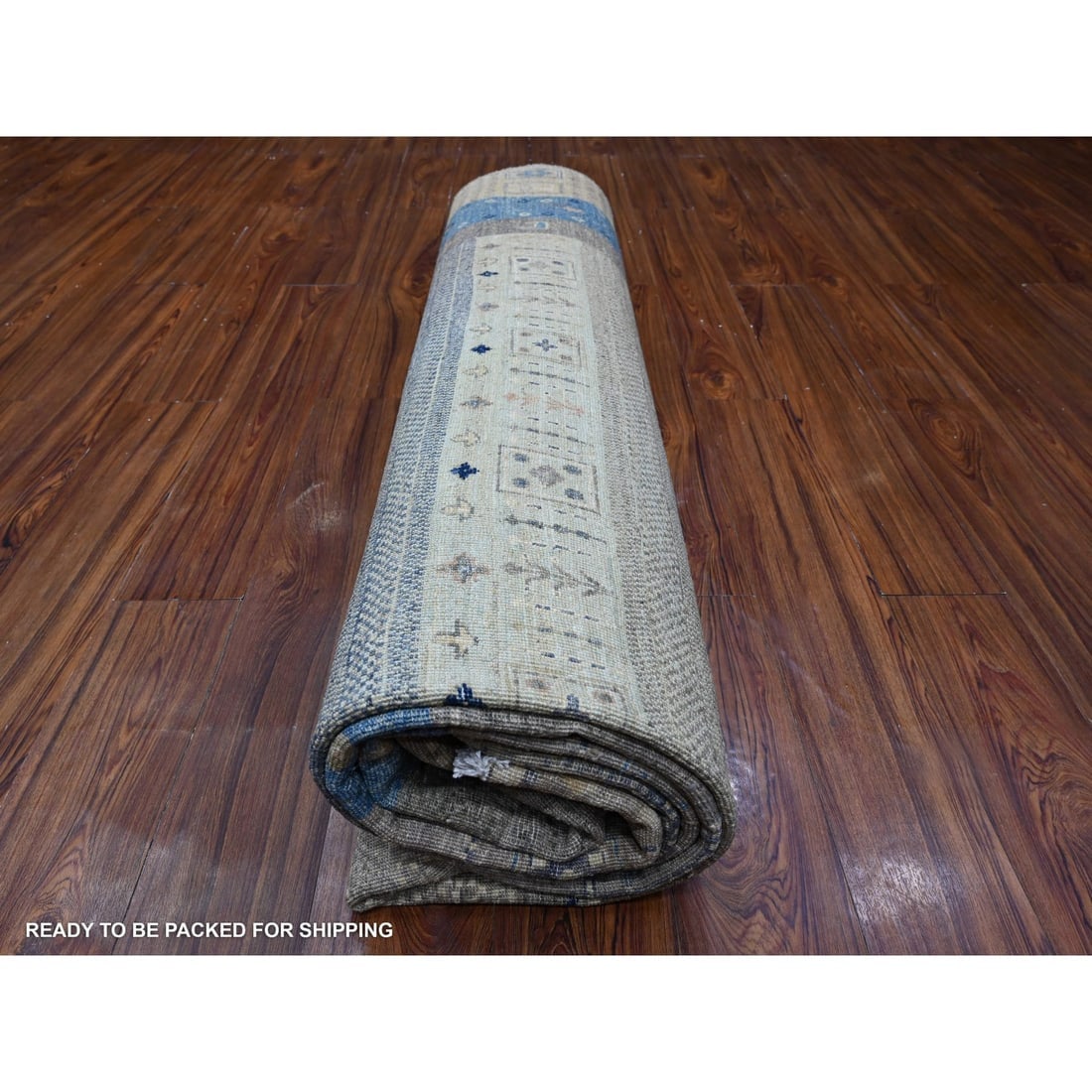 Mindful Gray Fine Kashkuli Gabbeh Hand Knotted Wool Oriental Rug - 9