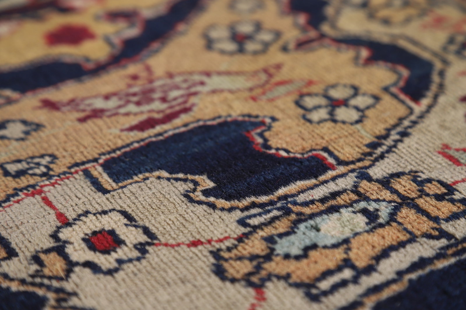 Pre-1900 Vegetable Dye Tabriz Persian Large Rug 10x14 - 12