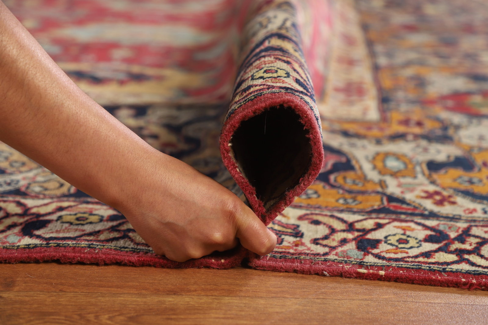 Pre-1900 Vegetable Dye Tabriz Persian Large Rug 10x14 - 18