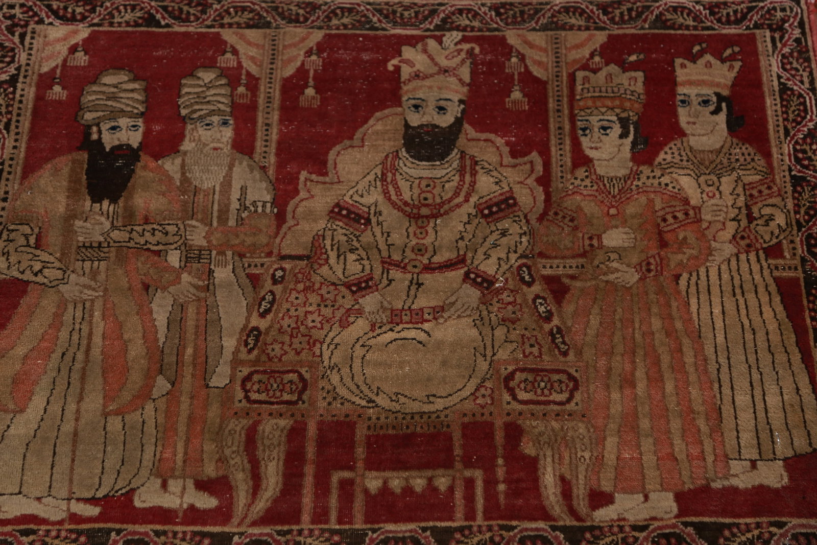 Set of 2 Pre-1900 Vegetable Dye Kerman Ravar Persian Rug 2x3 - 3