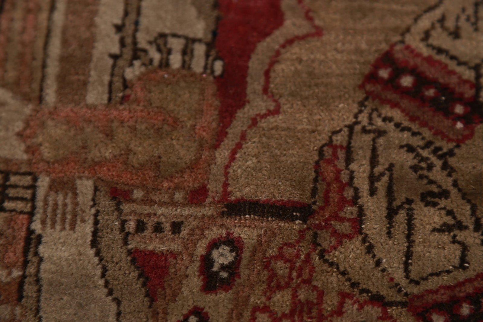 Set of 2 Pre-1900 Vegetable Dye Kerman Ravar Persian Rug 2x3 - 9