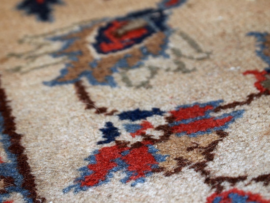 Handmade vintage Pakistani Lahore rug 2.5' x 4.6' ( 77cm x 141cm ) 1950s - 8