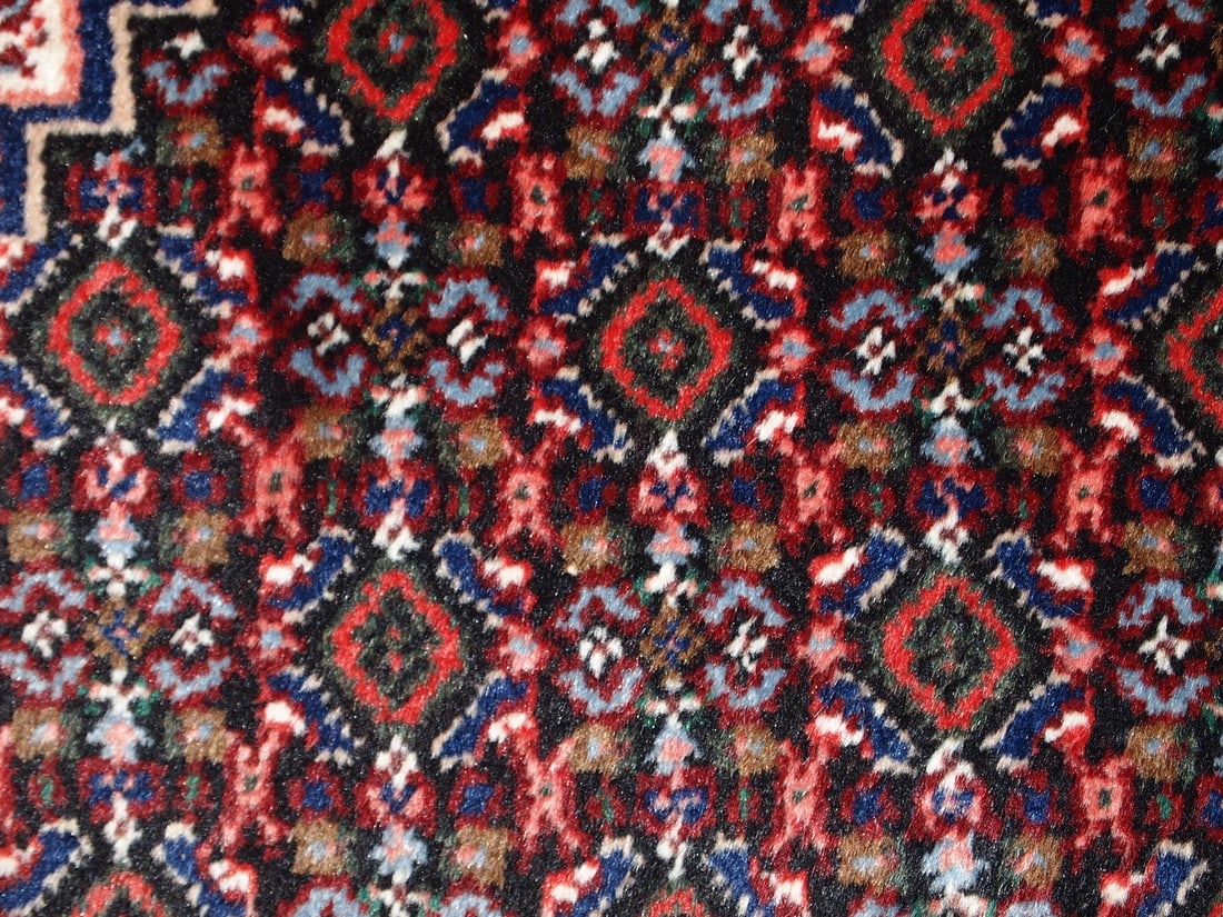 Handmade vintage Persian Nain rug 2.5' x 3.3' (76cm x 100cm) 1970s - 4