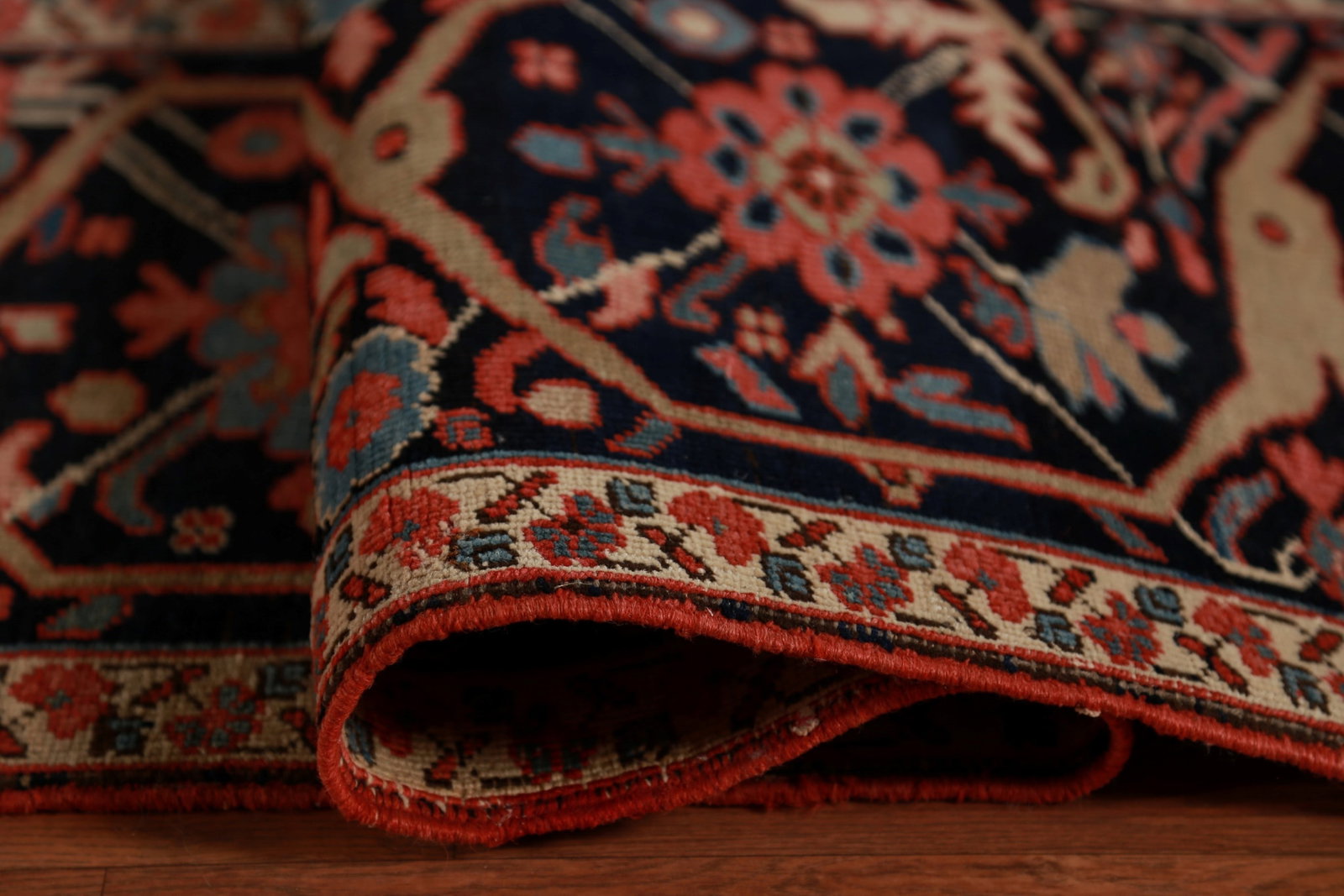 Pre-1900 Vegetable Dye Heriz Serapi Persian Large Rug 11x18 - 12