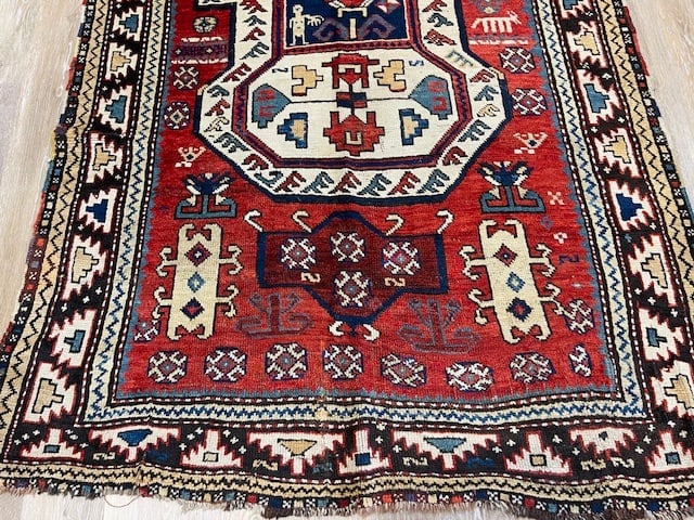 Early Dated 1882 Kazak Caucasian Rug-5057 - 5
