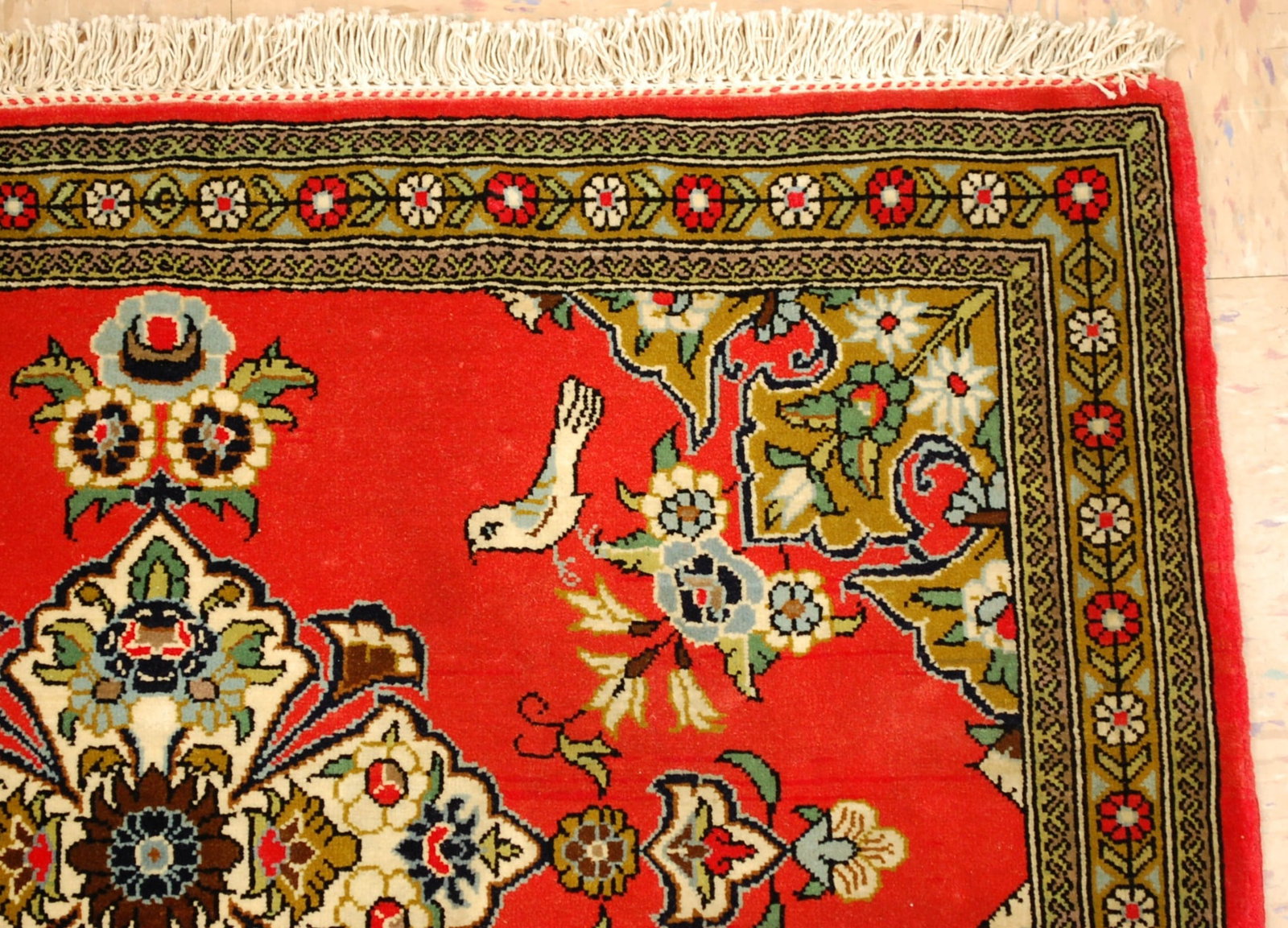 Persian KASHAN RUG 2'1" X 2'9" - 4