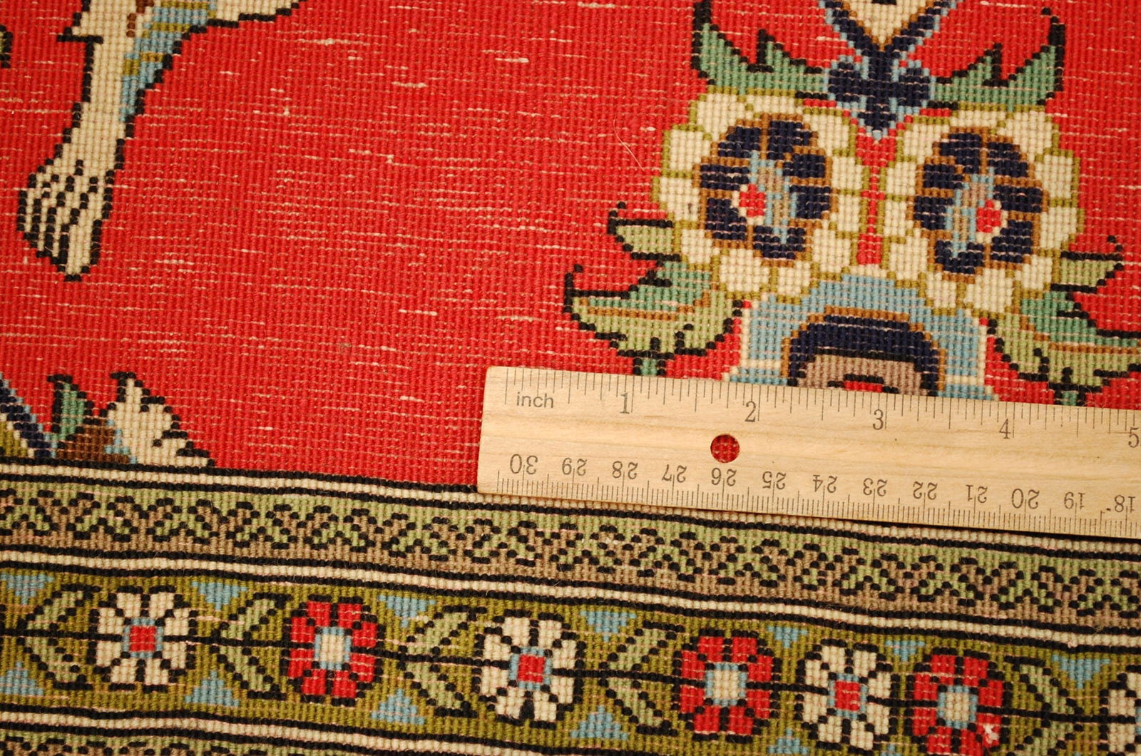 Persian KASHAN RUG 2'1" X 2'9" - 7