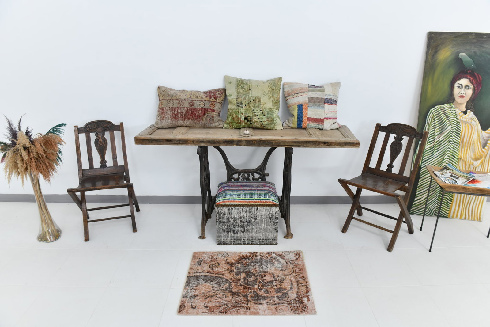 1'11'' x 2'7'' Turkish Handmade Kilim Rug - 23088 - 2