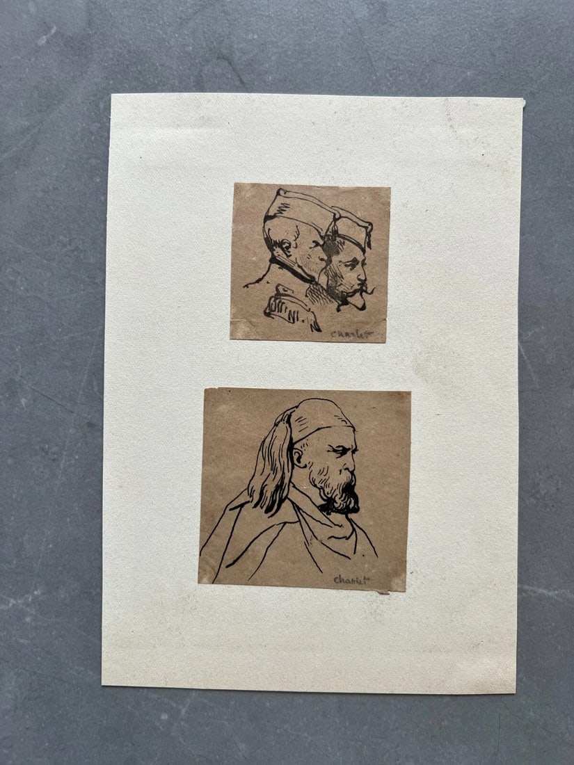 Drawing Original Nicolas-Toussaint CHARLET (1792-1845) Men, Military, Portrait - 2