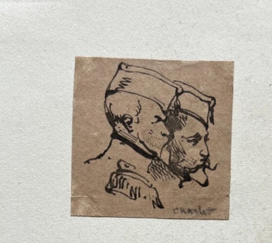 Drawing Original Nicolas-Toussaint CHARLET (1792-1845) Men, Military, Portrait - 3