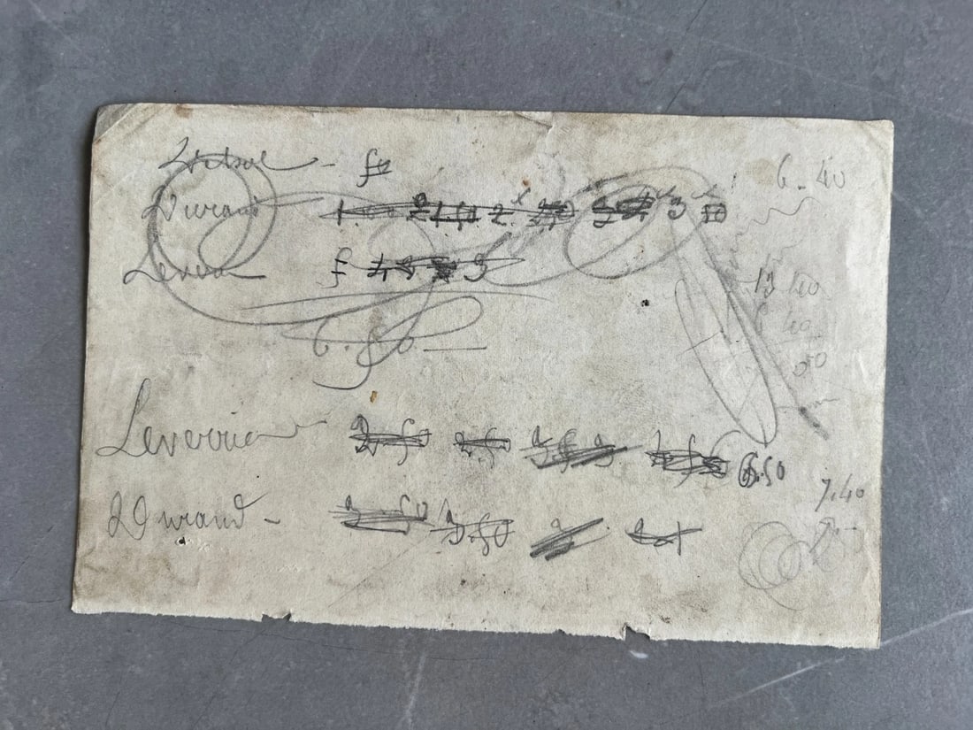 Antique Drawing Original Portrait, Man, Life Scene, Gentlemen signed - 7