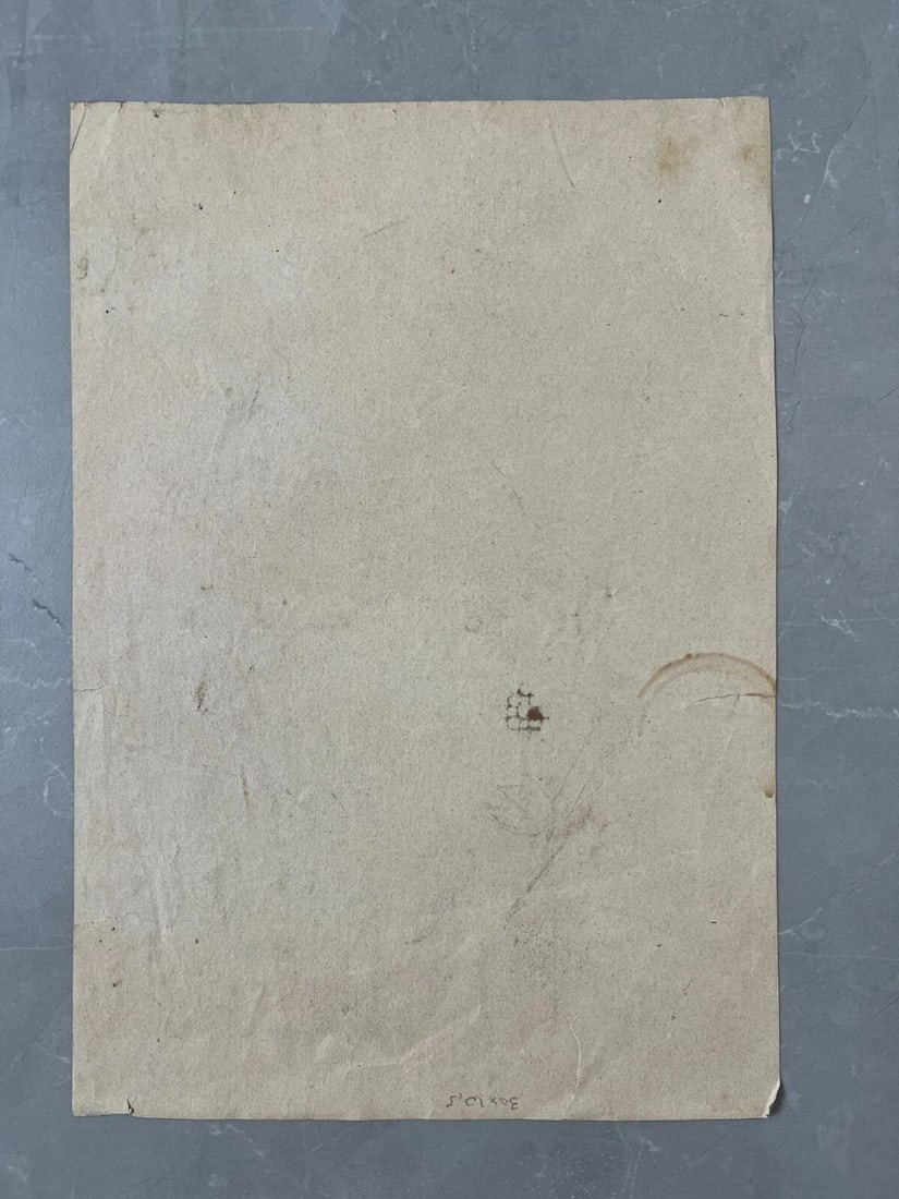 Original Antique Drawing Woman Portrait, Working Life 1888 signed 19th century - 8