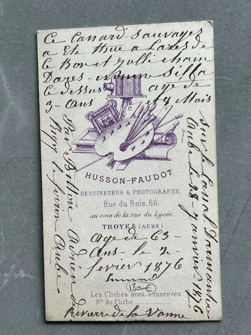 CDV Photo – Man Hunter Portrait, Dog, Bird Photograph 19th century 1876 - 8