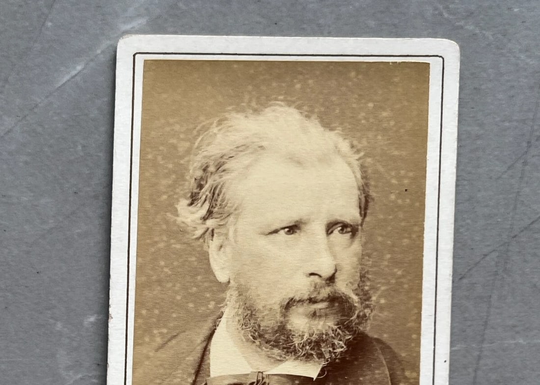 CDV Photo – William-Adolphe Bouguereau Portrait Photograph 19th century - 3