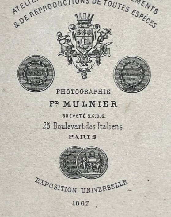 CDV Photo – William-Adolphe Bouguereau Portrait Photograph 19th century - 6