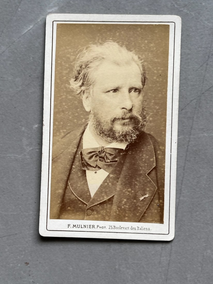 CDV Photo – William-Adolphe Bouguereau Portrait Photograph 19th century - 8