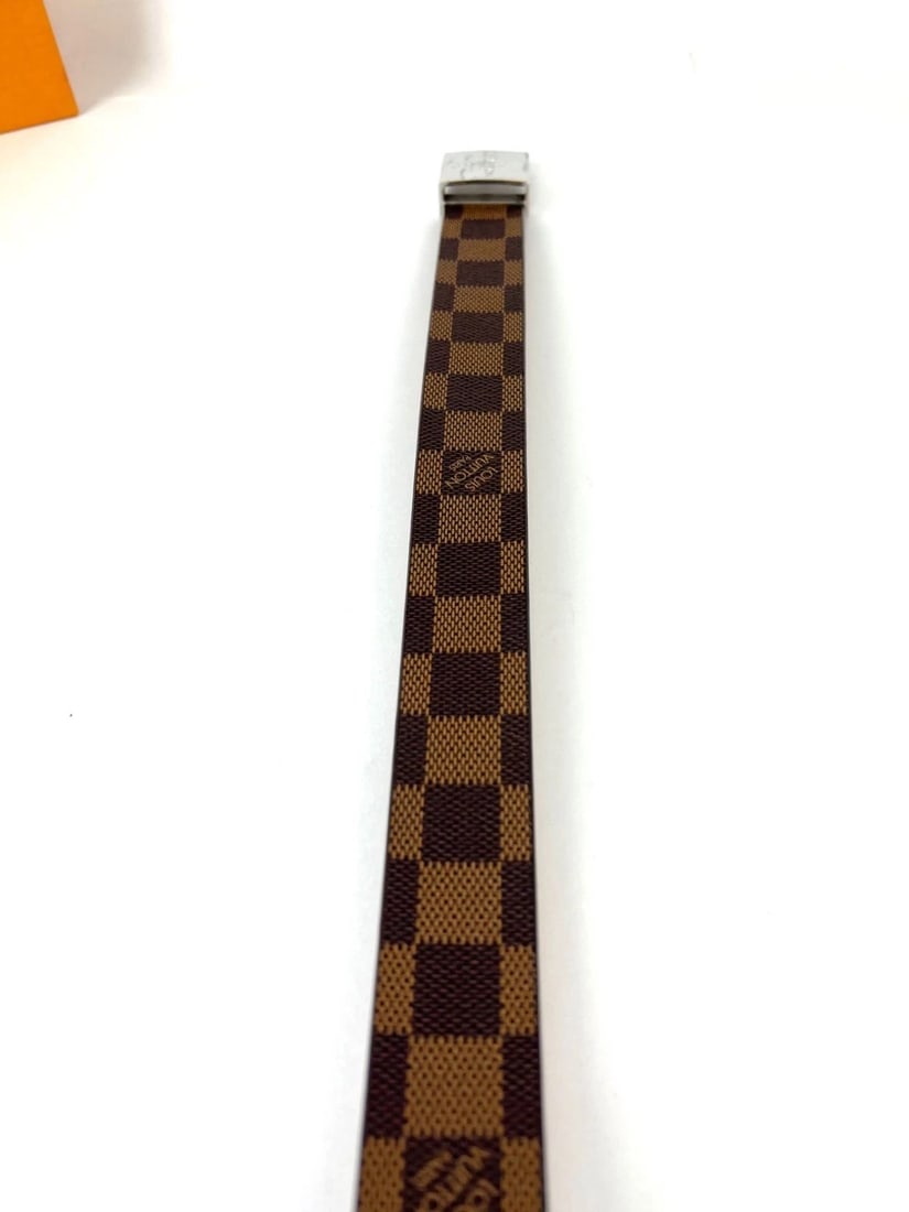 Louis Vuitton LV Inventeur Brown Damier Ebene Men's Belt 75/30 - 16