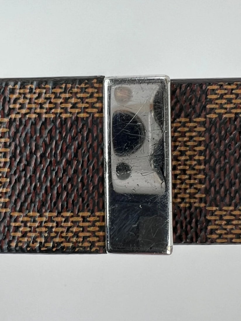 Louis Vuitton LV Inventeur Brown Damier Ebene Men's Belt 75/30 - 5