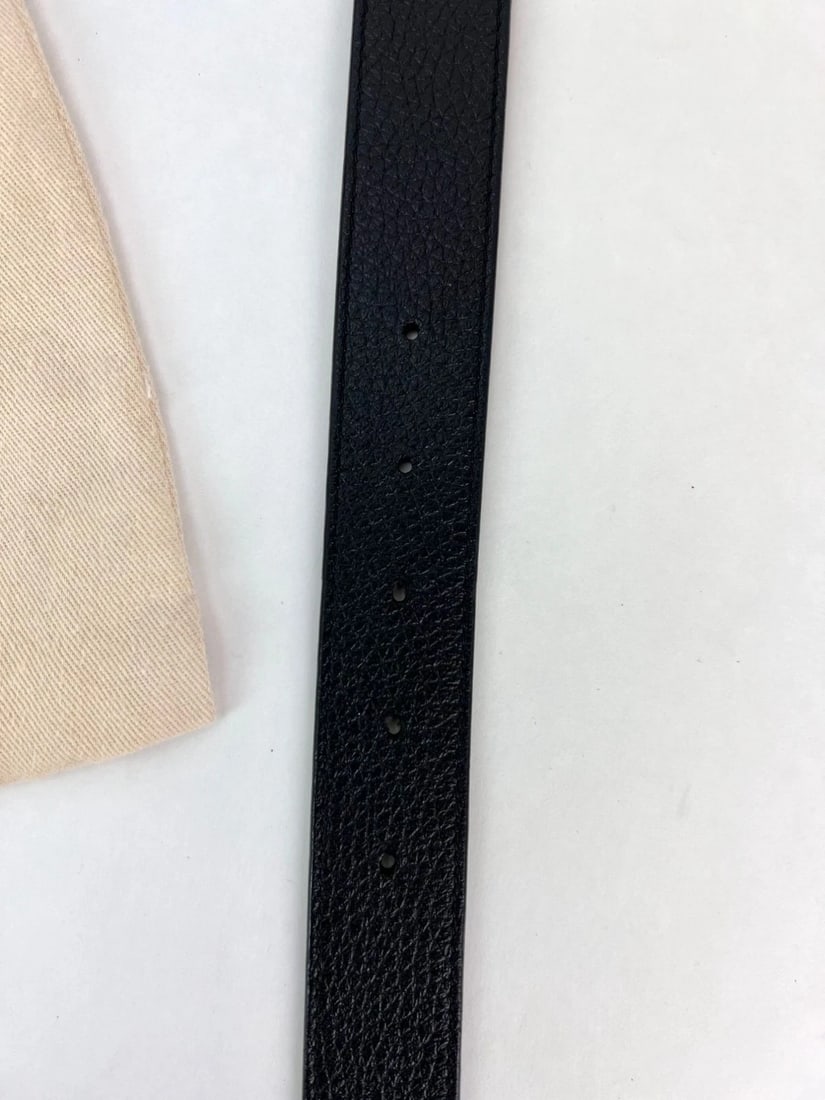 Louis Vuitton 30mm Black Brown Leather Reversible Initiales Belt 80/32 - 16
