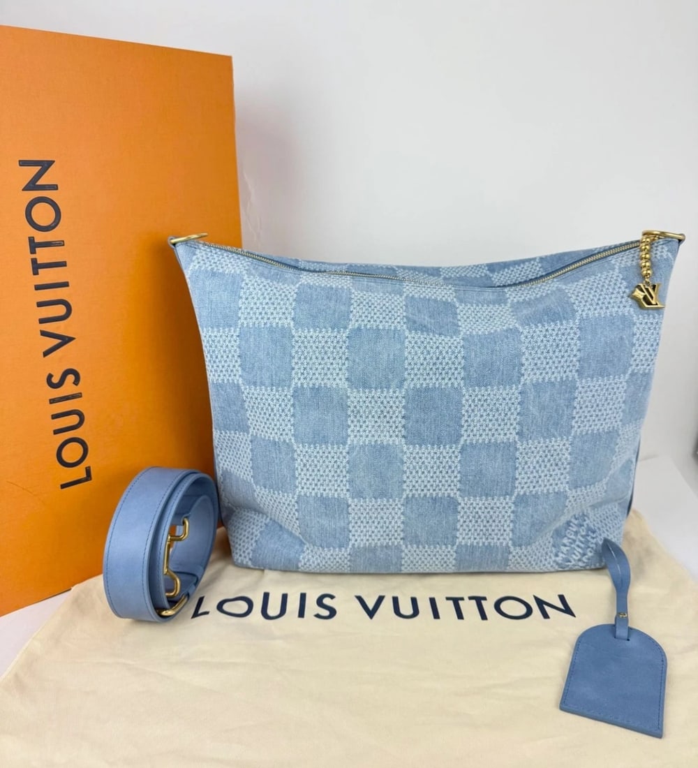 Louis Vuitton Damier Denim Vagabond hobo Handbag - 2