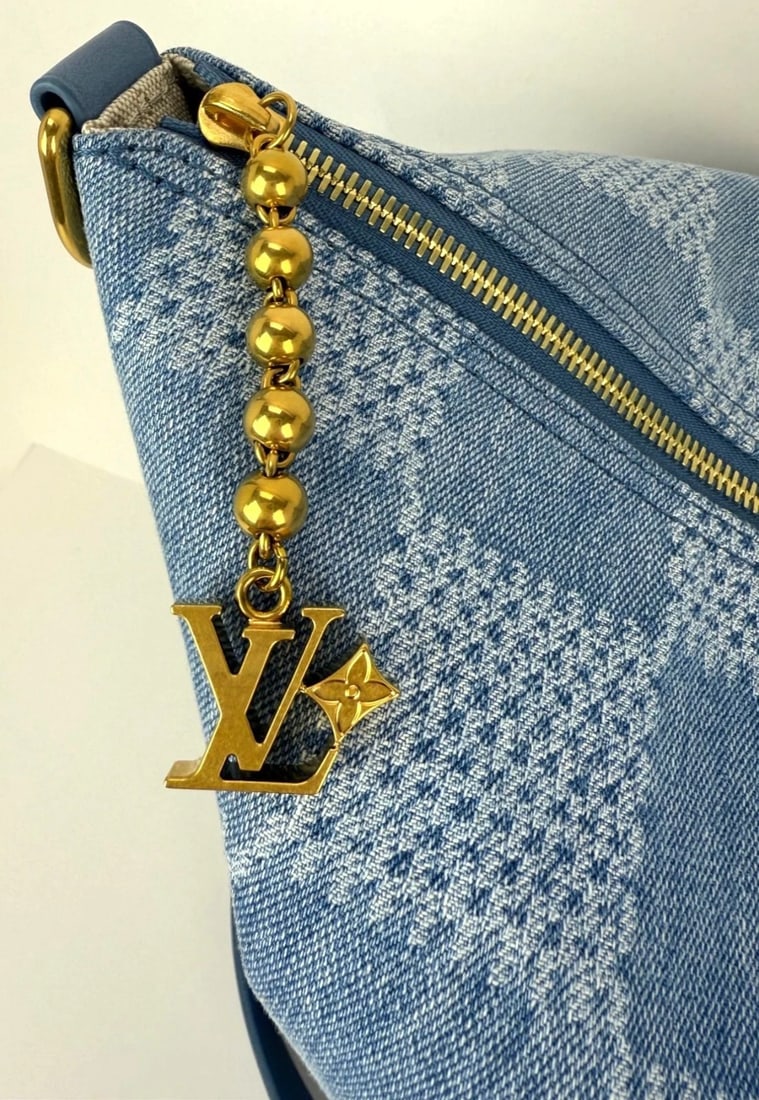 Louis Vuitton Damier Denim Vagabond hobo Handbag - 6