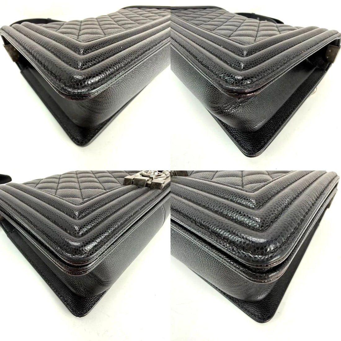 Chanel Caviar Quilted Medium Black Boy Flap Shoulder Bag - 17