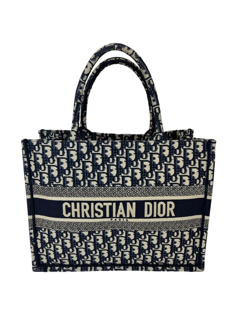 Christian Dior Medium Oblique Blue Multicolor Tote (1 of 15)
