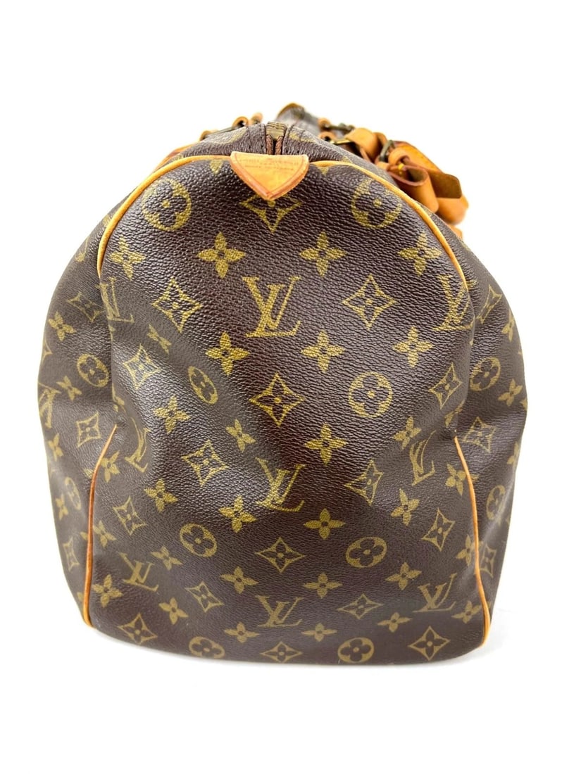 Louis Vuitton Keepall 50 Monogram Canvas Duffle Bag Vintage Luggage - 5