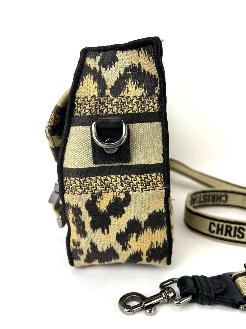 Christian Dior Small Diorcamp Leopard Messenger Shoulder Bag - 4