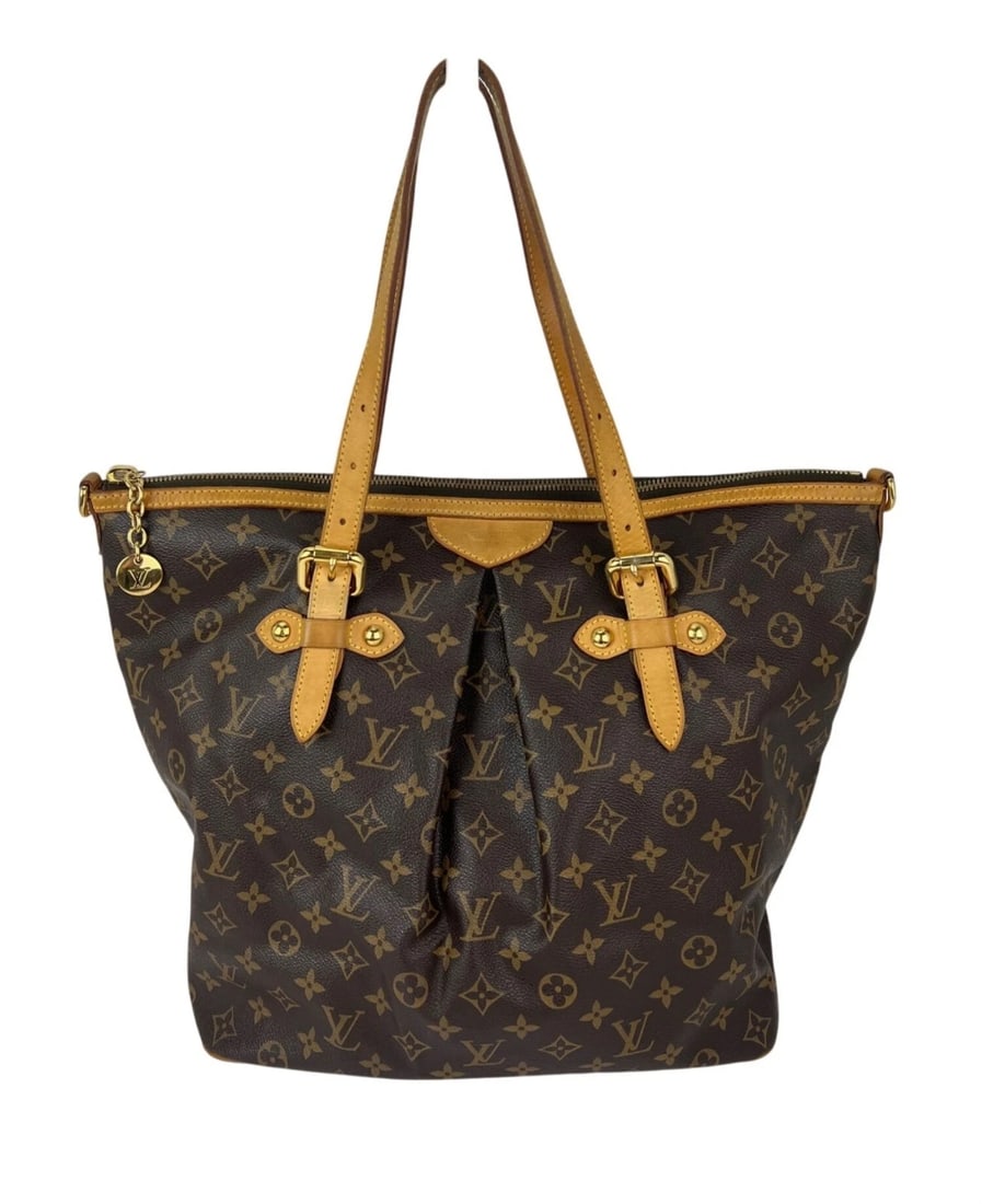 Louis Vuitton Palermo GM Monogram Zippered Tote Crossbody Bag (1 of 14)
