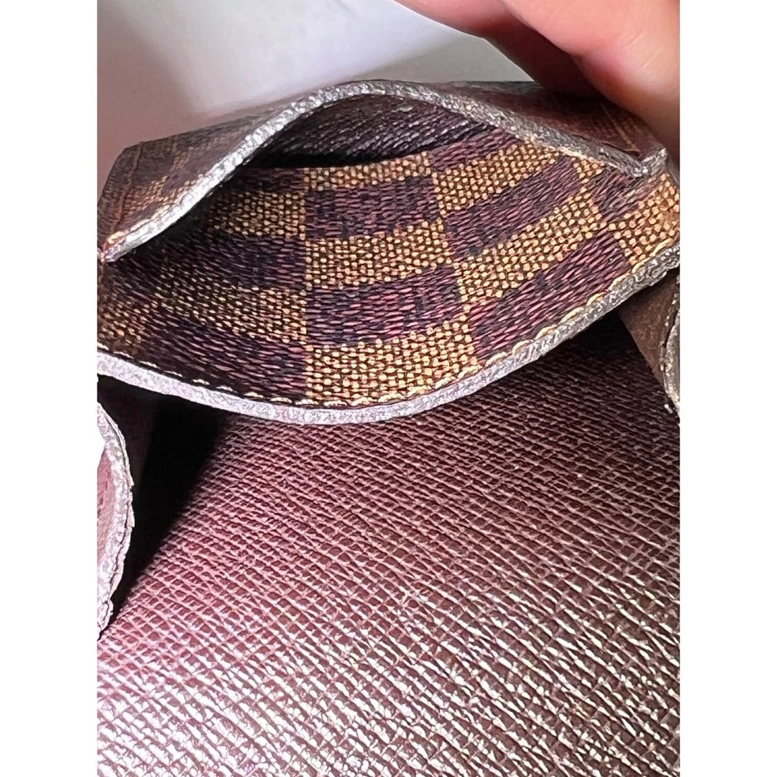 LOUIS VUITTON Damier Ebene Cigarette Card Cosmetic Case Pouch - 6