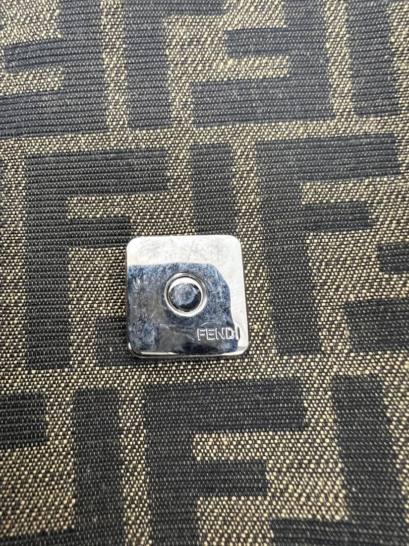 Fendi Zucca FF Multipocket Baguette 1974 Maxi Shoulder Bag - 12